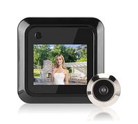 Spioncino per Porta Intelligente, Display LCD TFT Digitale da 2,4 Pollici Spioncino per Foto con Fotocamera Grandangolare da 0,3 MP a 95°, con Funzione di Archiviazione