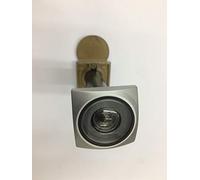 SPIONCINO QUADRO IN ABS FINITURA CROMO SATINATO,FORO MM 16, ANGOLO DI PERCEZIONE VISIVA 200° LUNGHEZZA REGOLABILE 60-110 mm GHIERA ESTERNA MM 28, TESTA INTERNA CON COPERCHIO MM 32