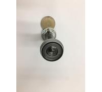 SPIONCINO TONDO IN ABS FINITURA CROMO SATINATO,FORO MM 16, ANGOLO DI PERCEZIONE VISIVA 200° LUNGHEZZA REGOLABILE 60-110 mm GHIERA ESTERNA MM 28, TESTA INTERNA CON COPERCHIO MM 32
