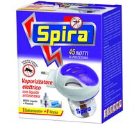 Spira ELETTROEMANATORE BIUSO LIQUIDO E PIASTRINE + RICARICA 45 NOTTI 12 PZ