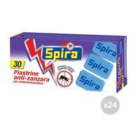 Spira Set 24 Piastrine per elettroemanatore x 30 insetticida Anti zanzare, Multi