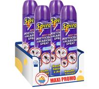 SPIRA Spray Mosche e Zanzare 400 ml - Insetticida Rapido per Interni ed Esterni
