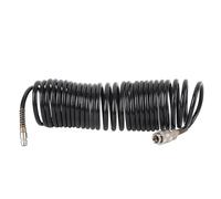 Spiral Air Hose, 1/4 Inch ID 16.4FT PE Coiled Compressed Air Line (EU Connector)