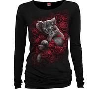 Spiral: Bed Of Roses - Baggy Black (Plain) (Top Donna Tg. M) T-Shirt NUOVO