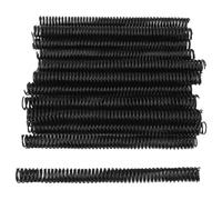 Spiral Binding Coil 19mm | 170 Sheet Capacity for Standard/Letter Paper | 4:1 Pitch 48 Loop PVC Coils | 50 Pcs Expert Document Binding (Black)