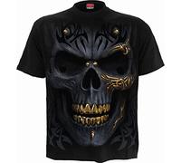 Spiral - Black Gold - T-Shirt Nera Regular per Uomo - 4XL