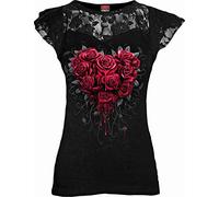 Spiral - Bleeding Heart - Tshirt Nera Regular per Donna - XL