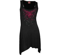Spiral - Blood Rose - Canotta Lunga Nera Regular per Donna - S