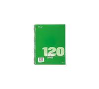 Spiral Bound Notebook, College Rule, 8-1/2 x 11, White, 100 Sheets/Pad