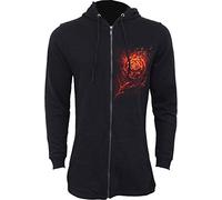 Spiral Burnt Rose Donna Felpa Jogging Nero 100% Cotone Regular