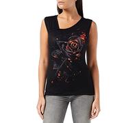 Spiral - Burnt Rose - Canotta Nera Regular per Donna - XL