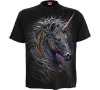 Spiral - Celtic Unicorn - T-Shirt Nera Regular per Uomo - L
