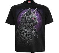 Spiral Celtic Whiskers Uomo T-Shirt Nero XL 100% Cotone Regular