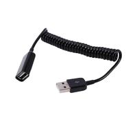 Spiral Coiled USB A male to A female adapter adaptor Cable 1M 3FT