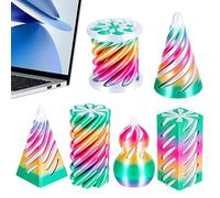 Spiral Cone Fidget Toy - 6 pezzi 3D Stampato Desk Decoration | Stress Relief Toy for Kids Teens Adults Home Office Travelers Classroom Car Ride Studying Working Meditation Travel