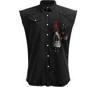 Spiral Dark Death Uomo Gilet nero XL 100% cotone