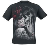 Spiral - Dead Kiss - T-Shirt Nera Regular per Uomo - XXL