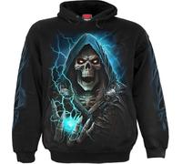 Spiral Dead Metal Uomo Felpa con Cappuccio Nero L 100% Cotone Regular