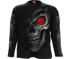 Spiral Death Stare Uomo Maglia Maniche Lunghe Nero XXL 100% Cotone Regular
