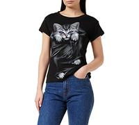Spiral Bright Eyes Donna T-Shirt Nero L 100% Cotone Regular