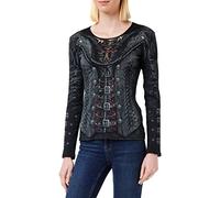 Spiral: Gothess Wrap All Over Baggy Top Black (Top Donna Tg. 2XL) -