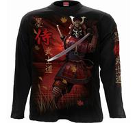 Spiral Direct Samurai Giapponese Scheletro Warrior Manica Lunga T Shirt E033M301