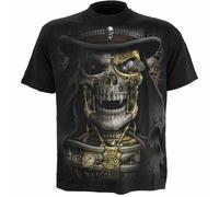 Spiral Direct Steampunk Mietitore Teschio Scheletro Vampiro Goth Punk T Shirt