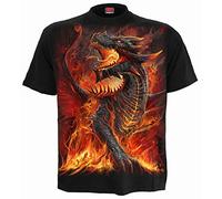 Spiral - Draconis - T-Shirt Nera Regular per Uomo - XL
