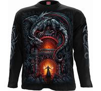 Spiral Dragon's Lair Uomo Maglia Maniche Lunghe nero L 100% cotone Regular