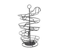 Spiral-Eierhalter aus Metall für bis zu 36 Eier - Moderner Eierspender & Küchenkorb - Platzsparende Eieraufbewahrung für die Arbeitsplatte - Stabiles Eisengestell für Küche, Wohnheim & Wohnung