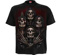 Spiral - Faces of Goth - T-Shirt Nera Regular per Uomo - 4XL