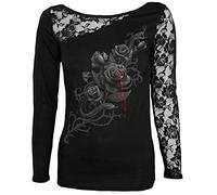 Spiral Fatal Attraction Donna Maglia Maniche Lunghe Nero 95% Viscosa, 5% elasthane Regular
