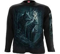 Spiral Forest Guardians Uomo Maglia Maniche Lunghe nero XL 100% cotone Regular