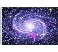 Spiral Galaxy Space Stars Glowing Nebula Bandiera Del Giardino 90X150Cm Tutte Le Stagioni Bandiere Appendere Bandiera Dei Pirati Per Giardino Celebrazione Cortile