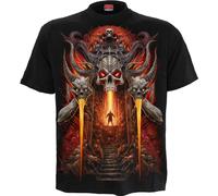 Spiral Gates of Hell Uomo T-Shirt Nero M 100% Cotone Regular