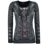 Spiral: Gothess Wrap All Over Baggy Top Black (Top Donna Tg. S) T-Shirt NUOVO