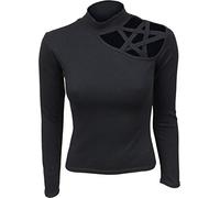 Spiral Maglia Donna Gothic Elegance Maniche lunghe Nero XXL 100% Cotone Regular