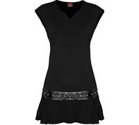 Spiral Gothic Rock Donna T-Shirt Nero 95% Viscosa, 5% elasthane Slim