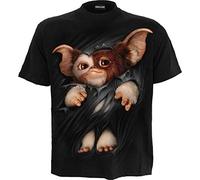 Spiral - Gremlins - Gizmo - T-Shirt Nera Regular per Uomo - M