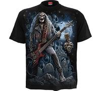 Spiral T-shirt Grim Rocker nera 100% cotone Regular Uomo XL