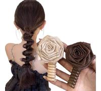 Spiral Hair Ties, Soft Elastic Spiral Hair Ties for Women, Ponytail Hair Accessories for Girls, Long Phone Cord Scrunchie Ties, A Variety of Styles Available (E)