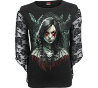 Spiral - Hallow'S Eve - Rose Lace Sleeve Top M