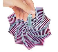 Spiral Honeycomb Hexagon - Stress Relief Fidget Toy, Push Play Spinner Sensory Fidget Star | Quiet Hexagon for Classroom School Home Travel Relaxation Concentration