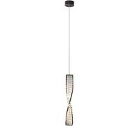 Spiral Luxury Crystal Pendant Light Dimmable LED Staircase Chandelier Modern Ceiling Hanging Lamp for Dining Room Home Decor Bedroom Living Suspended Fixture