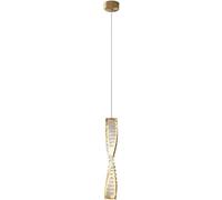 Spiral Luxury Crystal Pendant Light Dimmable LED Staircase Chandelier Modern Ceiling Hanging Lamp for Dining Room Home Decor Bedroom Living Suspended Fixture