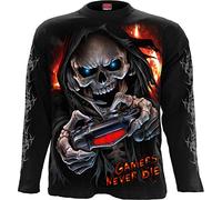 Spiral Respawn Uomo Maglia Maniche Lunghe nero L 100% cotone Regular