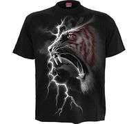 Spiral Mark of The Tiger Uomo T-Shirt Nero 100% Cotone Regular