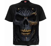 Spiral Men's Black Gold T-Shirt XL Black