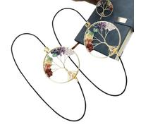 Spiral Notebook Bookmark - 2 pezzi elastici | Pagina Holders per leggere con cristalli | Vintage Tree Design Page Holder For Purse Planner Bookworms Notebook Review Log Date Goals