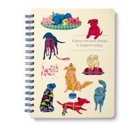 Spiral Notebook: Expect the Best Things to Happen Today.